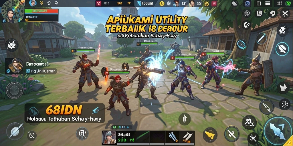 Screenshot tampilan utama aplikasi Utility 68IDN