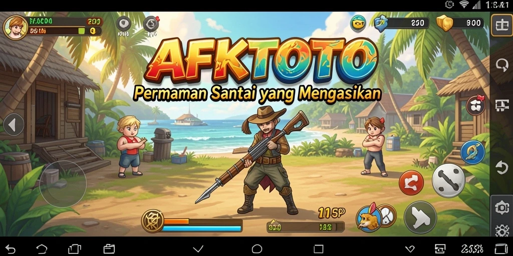 Screenshot utama AFKTOTO menampilkan gameplay yang seru dan menantang.