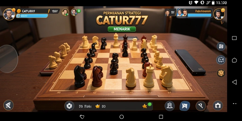 Tampilan menakjubkan dari permainan catur strategis di CATUR777.