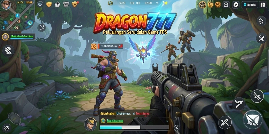 Tampilan gameplay epik dalam DRAGON777 dengan aksi pertempuran seru.