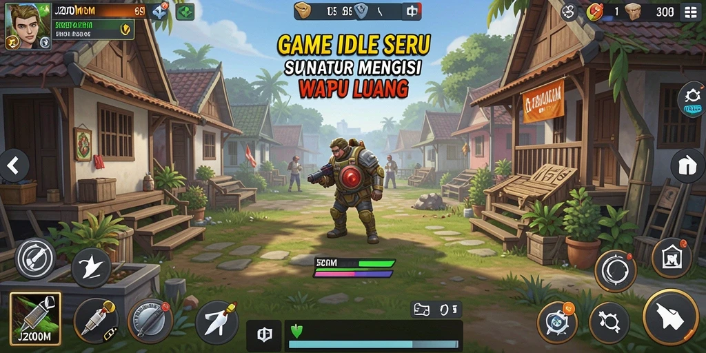 Tampilan gameplay menyenangkan di <strong>J200M</strong> dengan mekanisme Idle yang memikat.