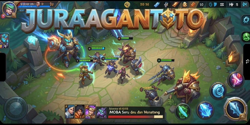 Screenshot gameplay JURAGANTOTO yang menunjukkan pertempuran seru.