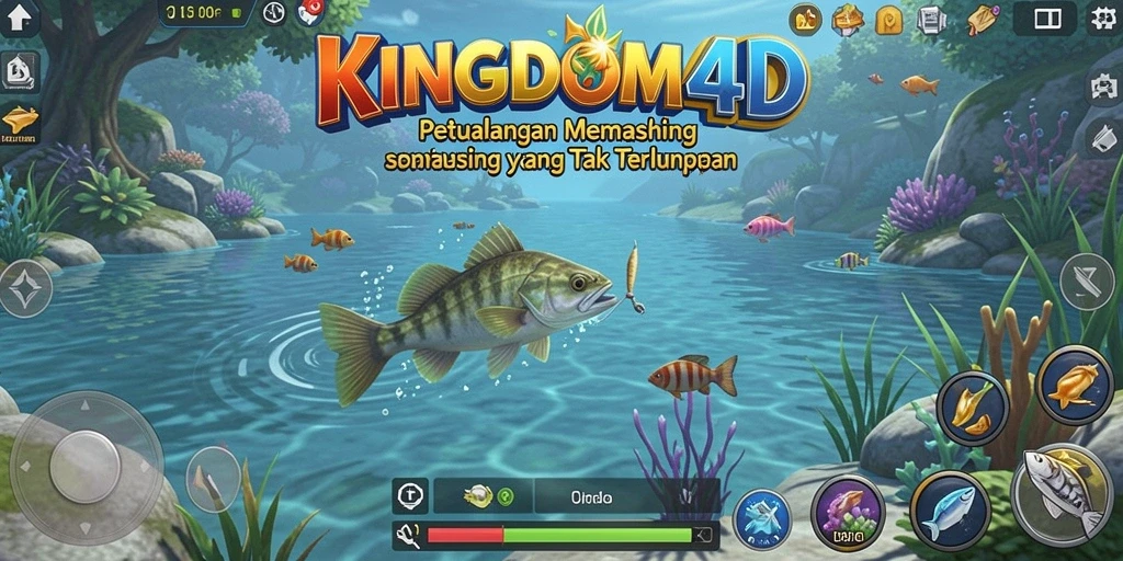 Tampilan gameplay memancing menarik di KINGDOM4D