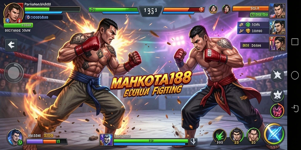 Gameplay seru dalam pertarungan intens di MAHKOTA188.