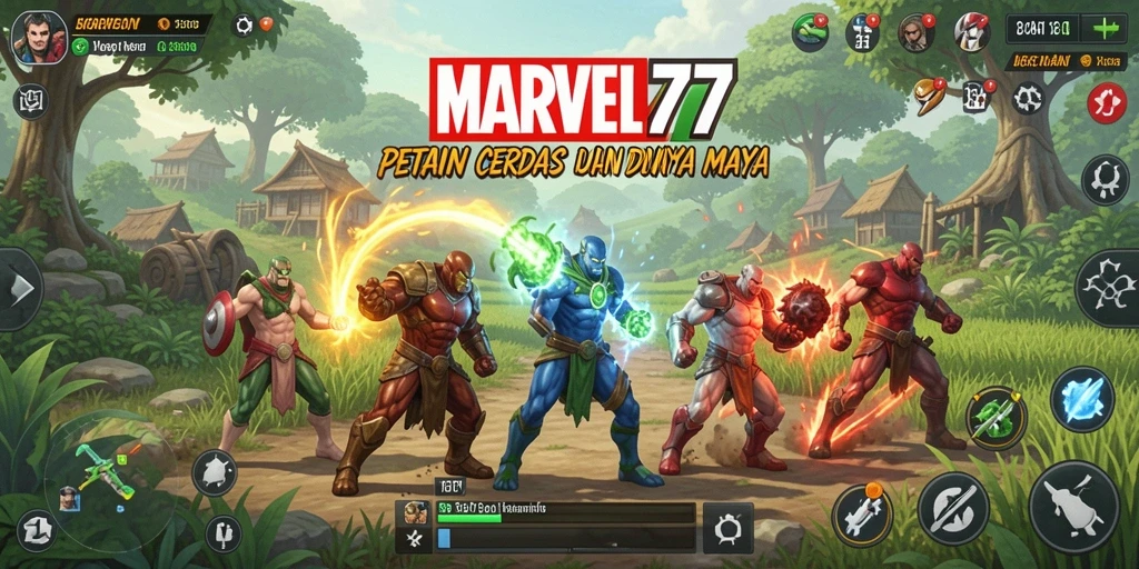 Tampilan menarik dari gameplay <strong>MARVEL77</strong> saat menanam dan merawat kebun.