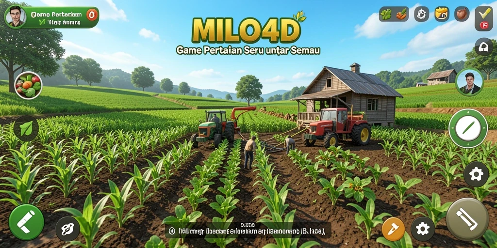 Gambaran gameplay seru di <strong>MILO4D</strong> dengan lahan pertanian yang subur.